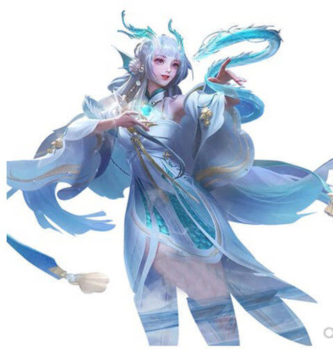 赛瑟达现货王者荣耀cos服西施新皮肤游龙清影全套cosplay服装女送龙珠