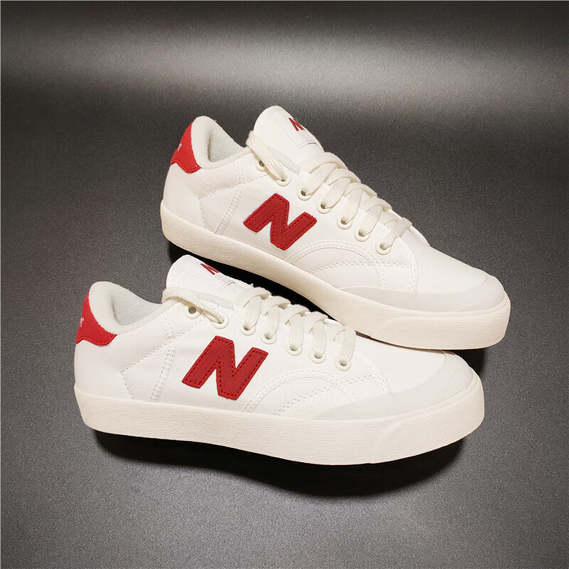 新百伦nb帆布板鞋nb开口笑低帮男鞋街拍情侣小白鞋女【商场同款】 nb