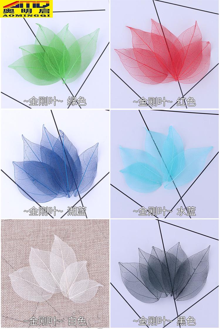 水晶滴胶diy材料模具饰品配件填充叶脉金刚叶书签彩色干花标本金刚叶5片 白色 图片价格品牌报价 京东