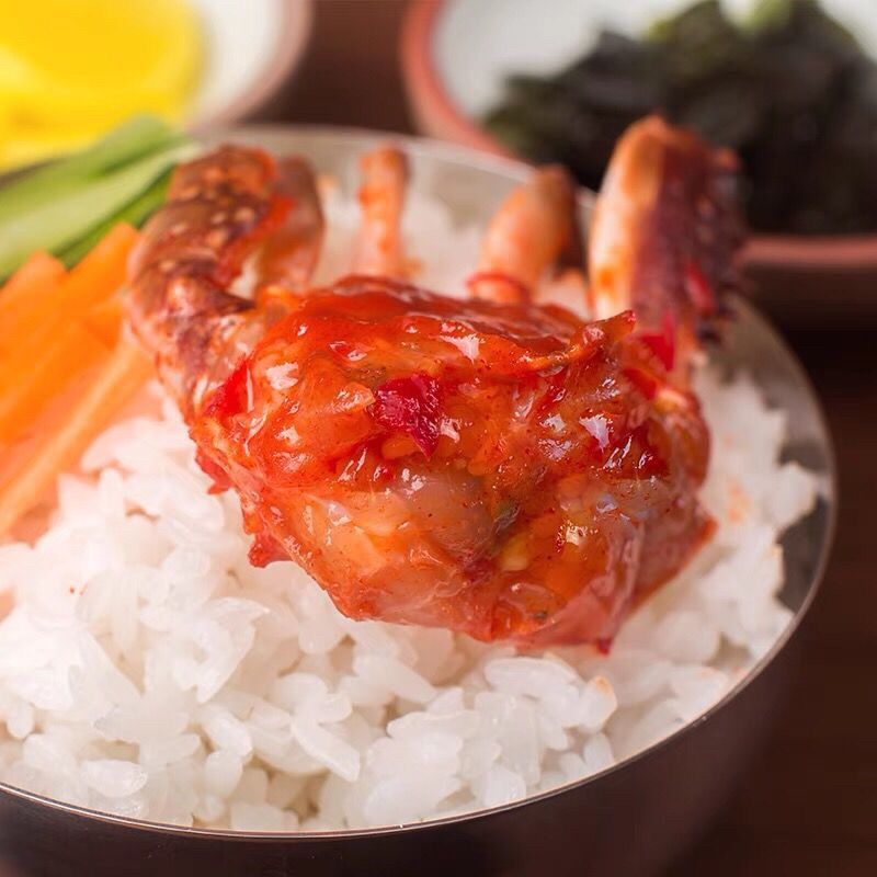 5折 韩式辣酱蟹块 丹东韩式酱蟹块生蟹腌制泰式辣酱蟹块生拌酱花蟹甜