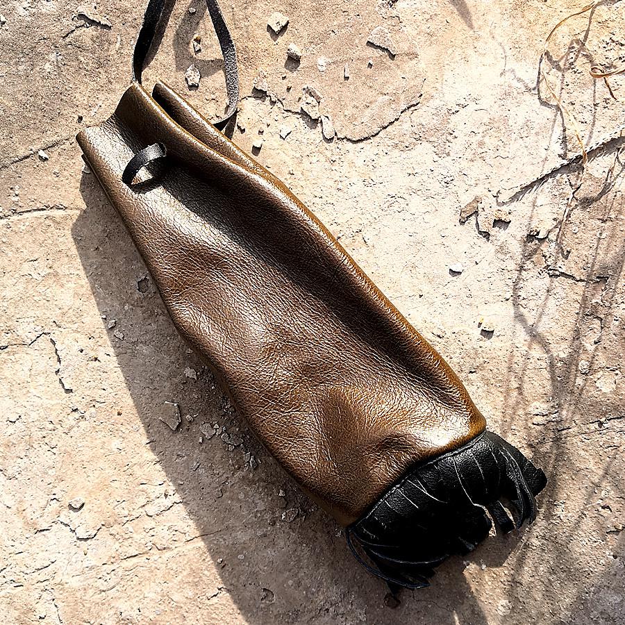 堂肯盟真皮烟斗包烟丝包牛皮烟斗保护袋老式旱烟包随身便携收纳卷烟烟