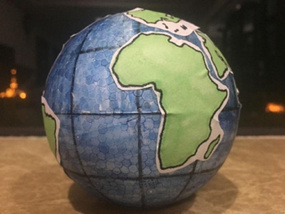 小郎人初中实践手工diy自制作地球仪材料 经纬仪地理模型圆球实心泡沫