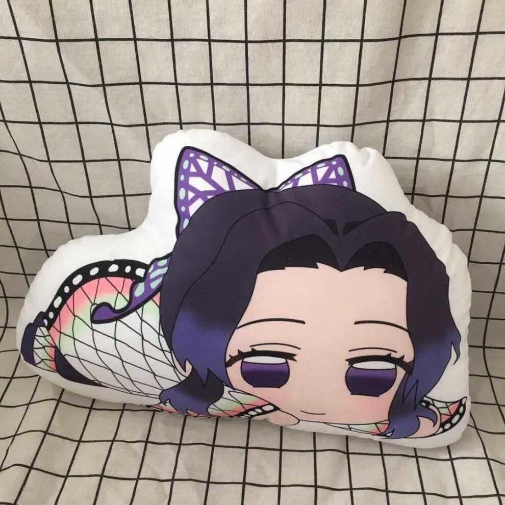 漫展鬼灭之刃抱枕靠垫二次元周边祢豆子碳治郎毛绒抱枕定制 新款你