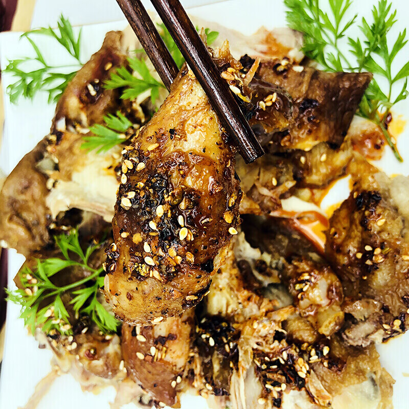 秦老吉麻油鸡整只德州特产五香扒鸡肉食品下酒菜即食烧鸡麻油鸡500g1