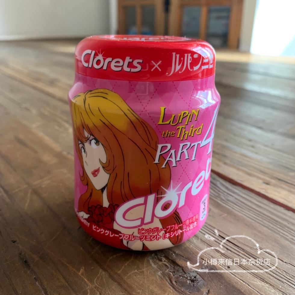 现货日本clorets口香糖清新口气140克1瓶多款口味可选12粉罐芒果蜜桃