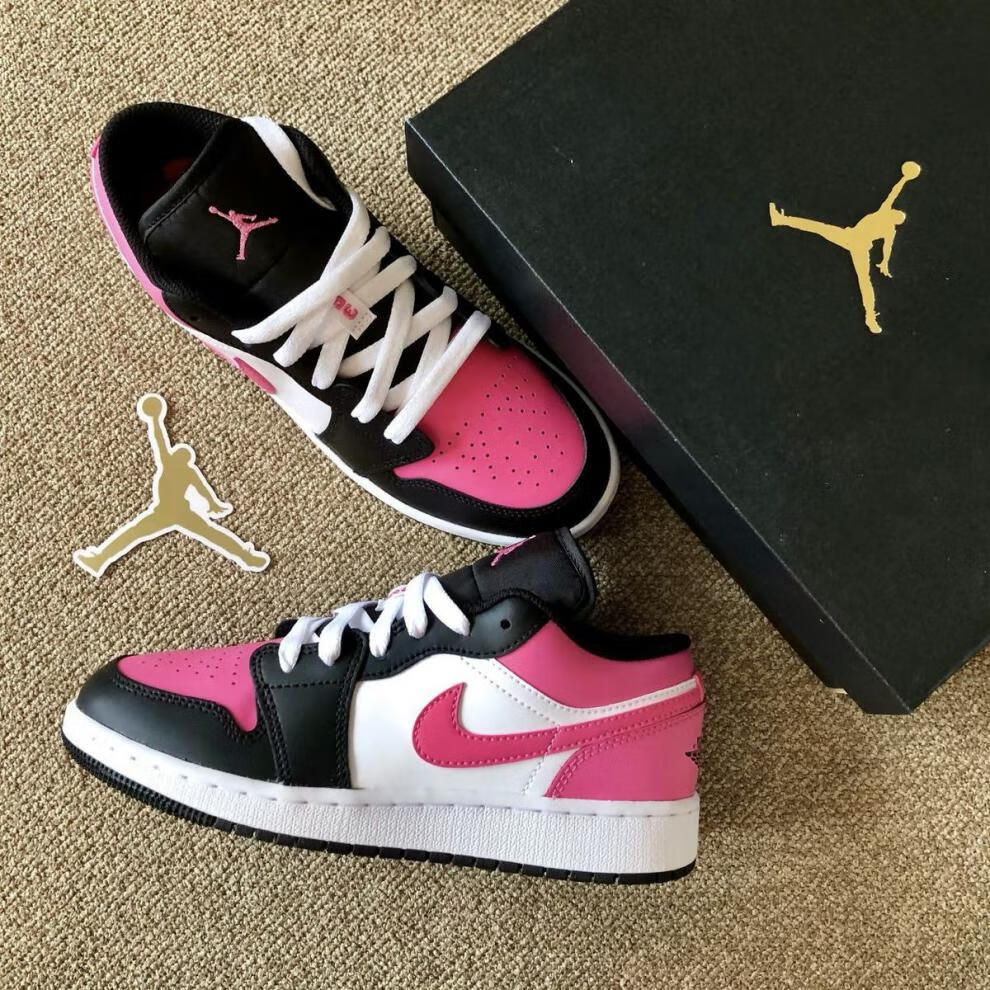 旗舰官方同款 莆田纯原aj1樱花粉 aj女鞋 送礼推荐aj1低帮篮球鞋公司