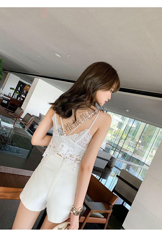 蝴蝶美背蝴蝶结蕾丝美背吊带背心带胸垫文胸一体抹胸内衣聚拢女防下垂