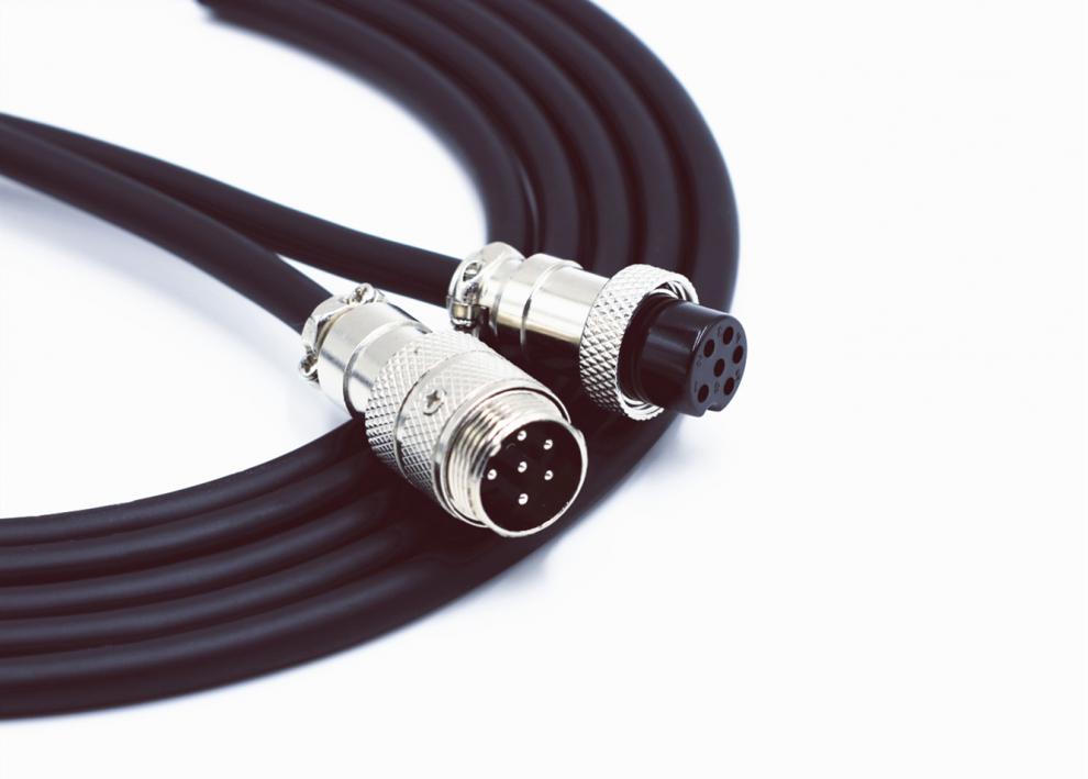 航空螺旋6芯6针话筒线itc手拉手会议麦克风公对公对母音频延长线掌柜