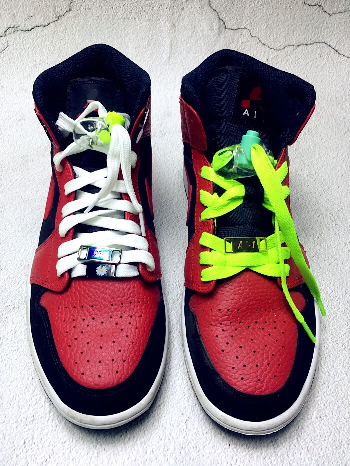 适配耐克乔丹乔5代6代飞人鞋带扣aj篮球鞋弹簧鞋扣diy炫彩塑料扣子af1