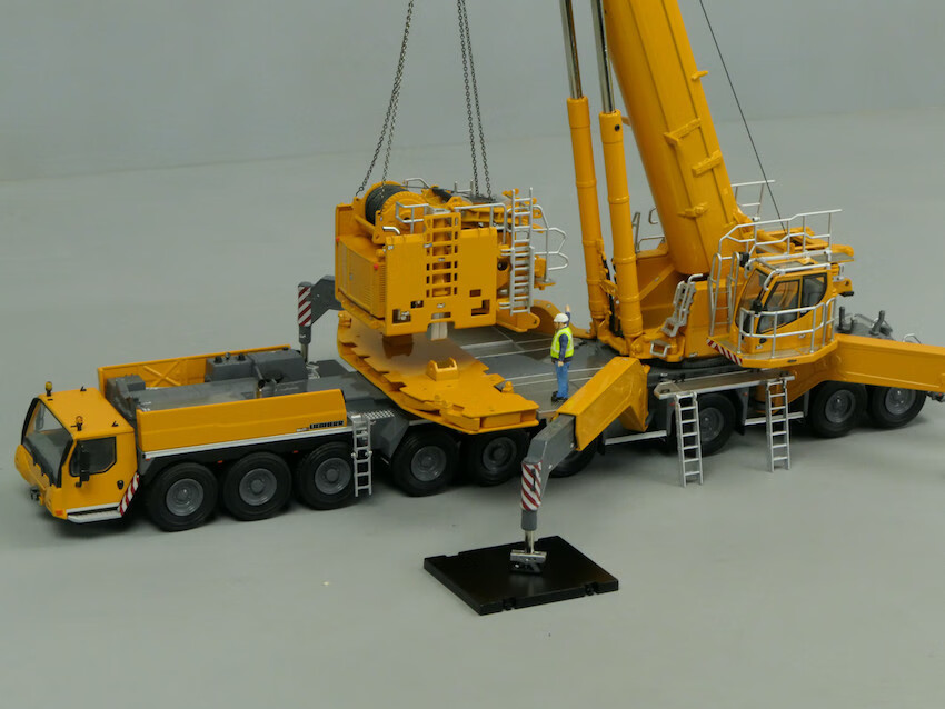 工程车模型9轴起重机模型150ltm175091542008