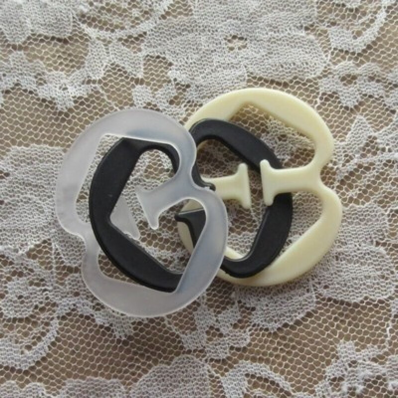 内衣内衣防滑扣内衣扣环 美背运动透明肩带扣舒适夹防滑扣交叉后背