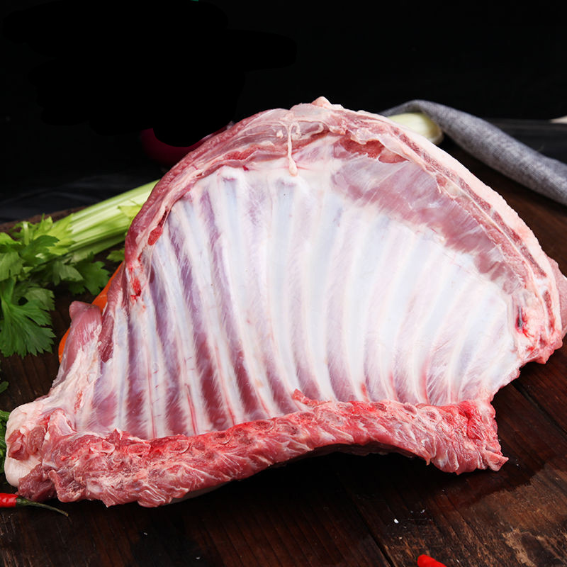 新鲜右玉羊整排散养羔羊排骨羊肉新鲜手抓现杀羊前腿肉带骨羊后腿羊前