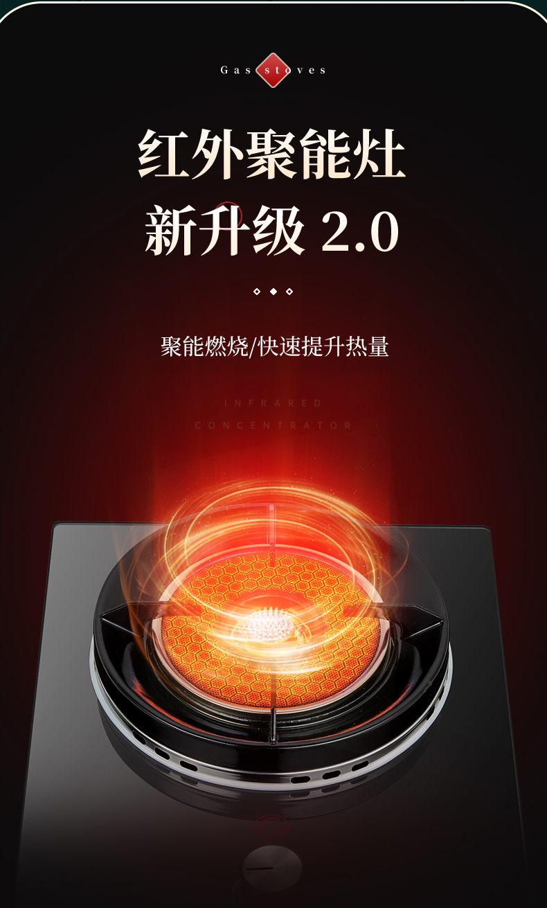 先科sast红外线燃气灶节能猛火聚能灶煤气炉灶具台式嵌入式两用双灶