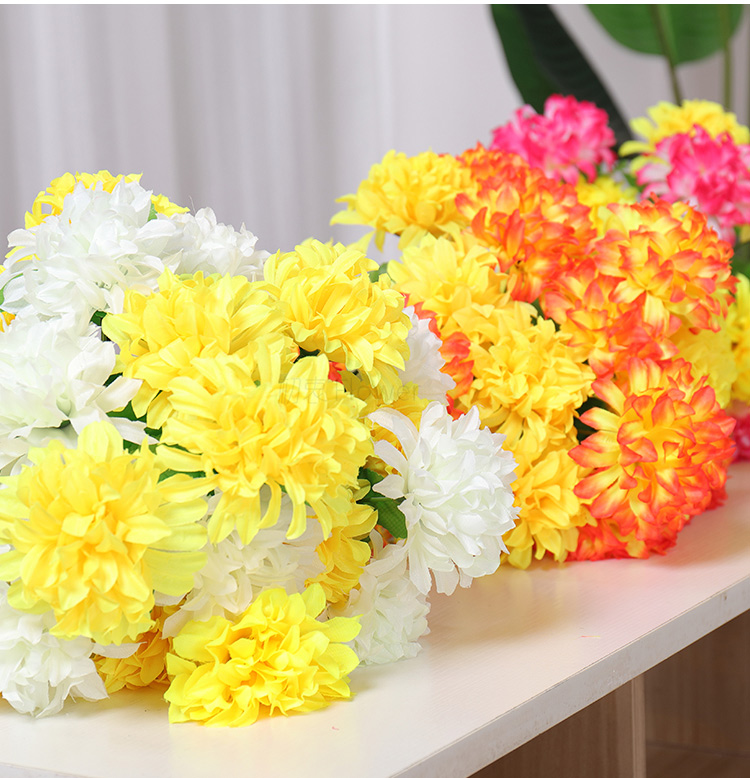 花束上坟的塑料菊花墓地清明扫墓假花祭祀祭奠墓前花清明节扫墓用假花