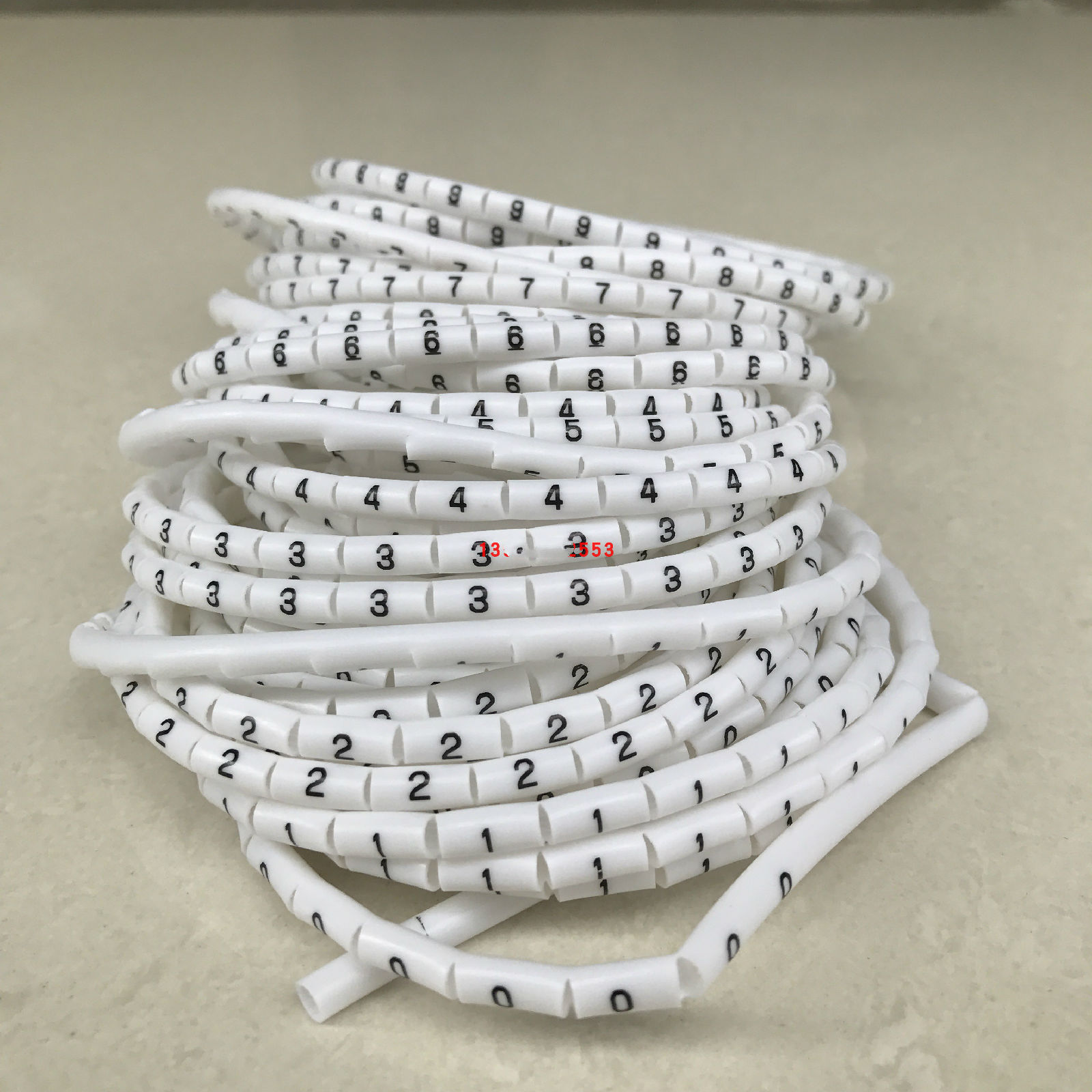 数字号码管线号管线标管电线标识标记09号码管0525平方05平方半切