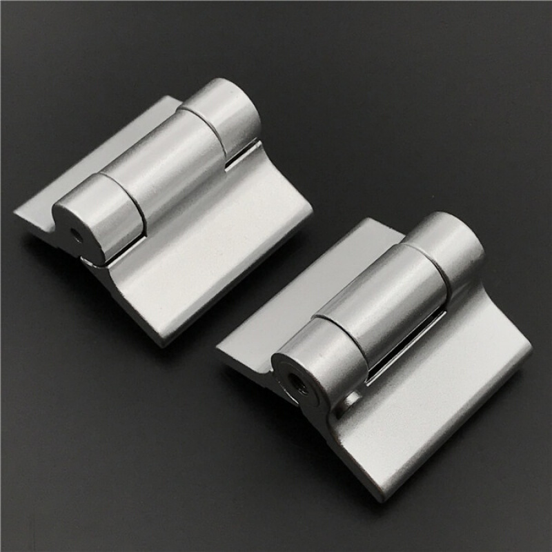 公共厕所卫生间隔断配件鼎固铝合金喷砂银色自闭门弹簧合页铰链弹簧