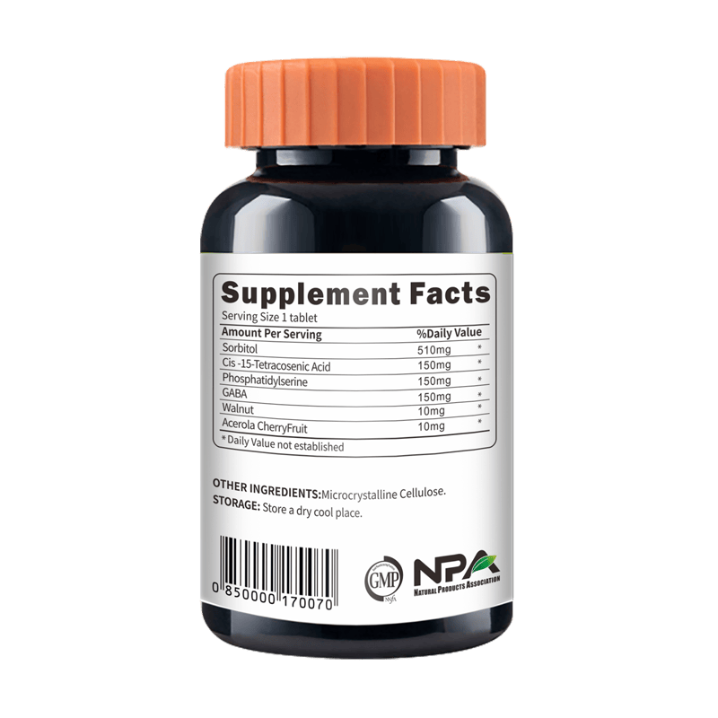 安美奇旗舰店醒脑鲨神经酸复合片可配合改善睡眠安眠安定失眠强迫症抗