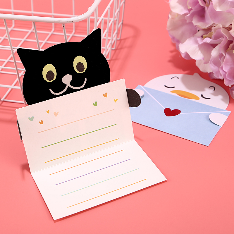 儿童生日邀请函创意儿童节可爱立体卡通毕业祝福贺卡生日邀请函感谢卡