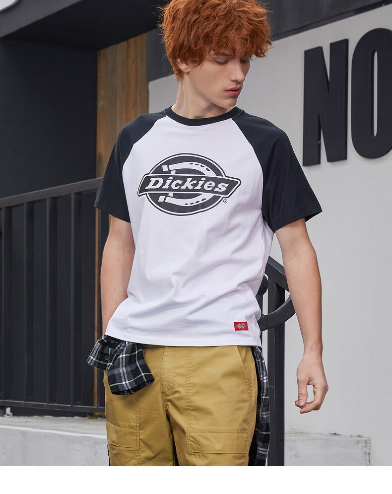 dickies短袖t恤男迪凯斯官方22夏新情侣logo印花帝克t恤男休闲潮棉