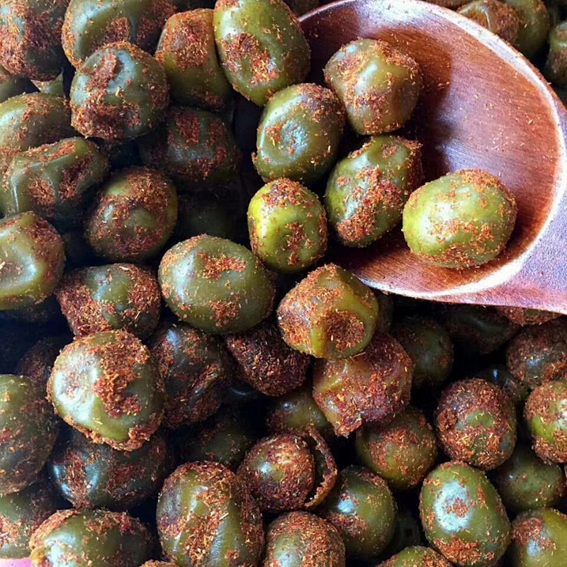 青酸枣粒带皮酸枣糖泡酸枣湖南浏阳特产糯米辣味酸枣粒500克辣味2斤