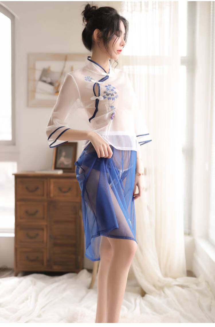 新款情趣性感内衣古装透视制服激情套装旗袍开档睡裙角色扮演情趣睡衣