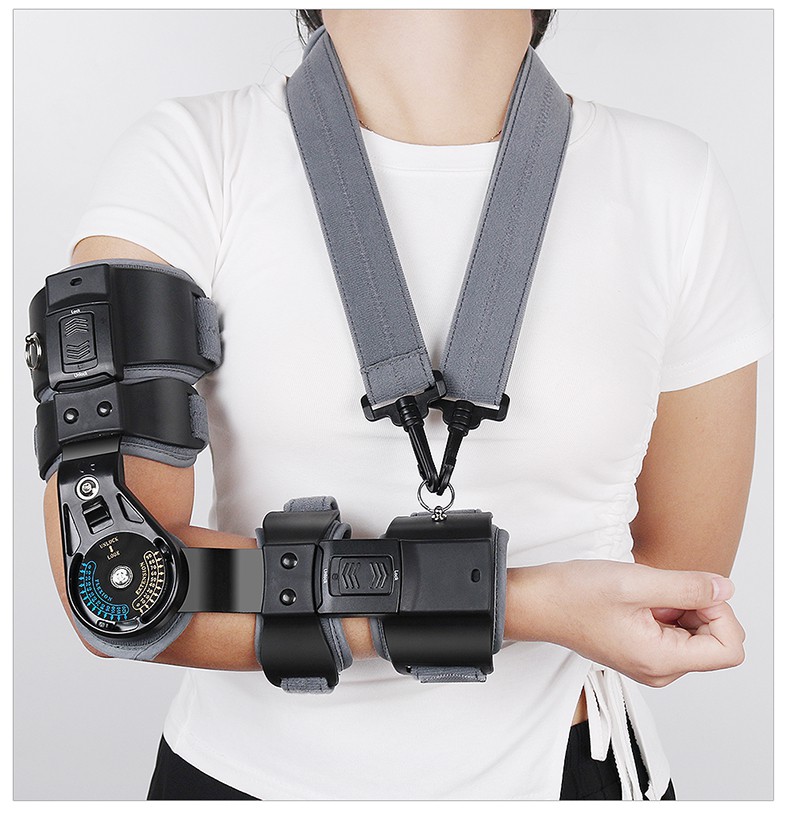 可调节肘关节固定支具前手臂吊带胳膊手术后固定护具康复支架左手120