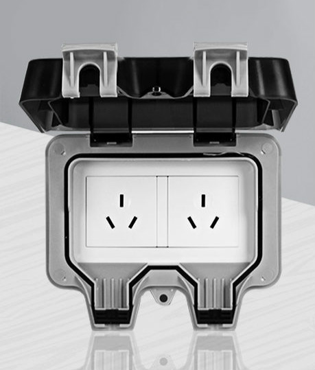 户外防水插座室外86型明装防雨露天防溅盒开关电源插座接线盒浴室