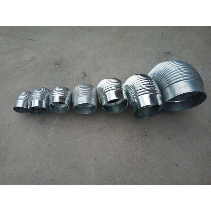 铁皮烟囱弯头家用取暖炉排烟管锅炉土灶柴火炉烟筒弯头白铁皮烟筒