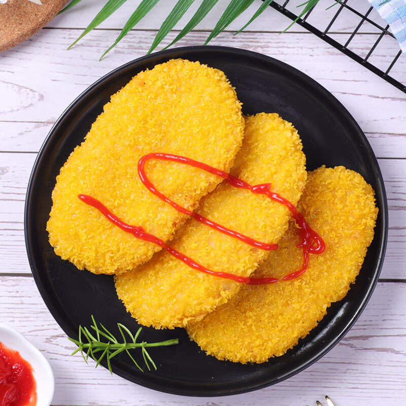 嘎嘎脆鸡排10片油炸半成品油炸半成品100g片裹粉鸡排饭休闲零食嘎嘎脆