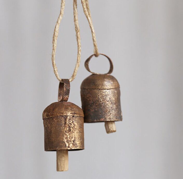 炫(jingxuan)日本进口fog linen work手工铁制复古和风装饰物幸运铃铛