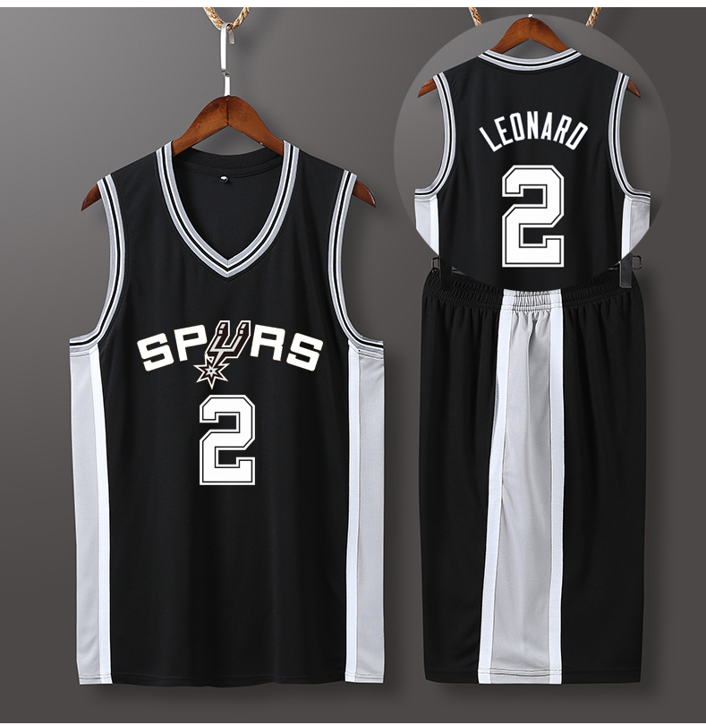 腾讯体育nba球衣快船队2号伦纳德马刺篮球服套装男亲子装定制训练