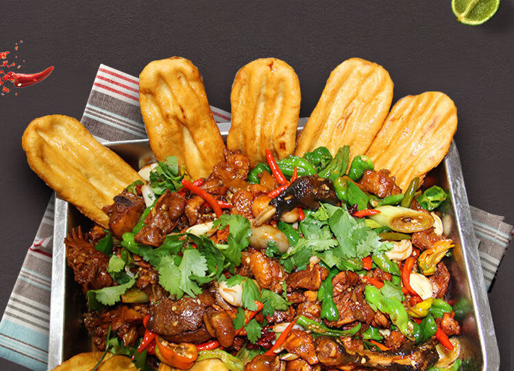 山东枣庄辣子鸡真空装临沂炒鸡枣庄特产沂蒙滕州济宁台儿庄辣子鸡整只