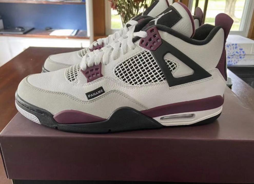 同款高版本psg大巴黎小鬼王凯琳同款aj酒红紫葡萄篮球.