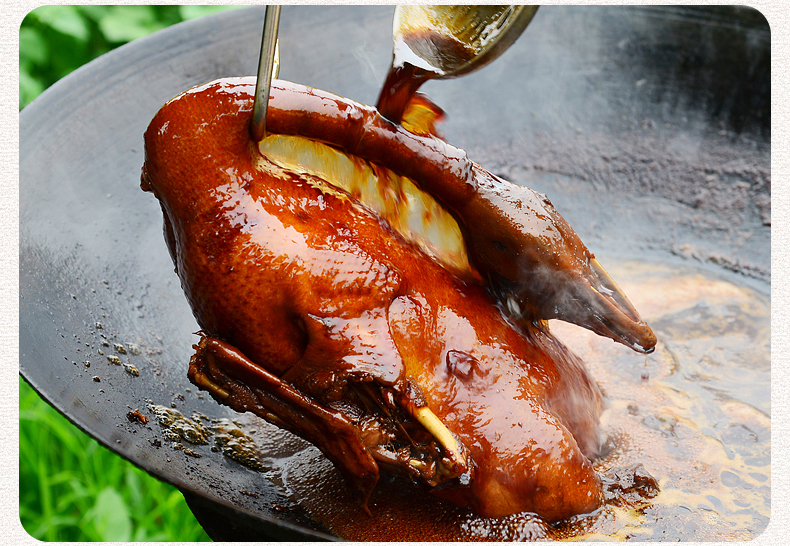 卤鹅整只4.3斤广东碌鹅卤水鹅江门开平马岗鹅豉油鹅卤味鹅肉熟食 卤鹅