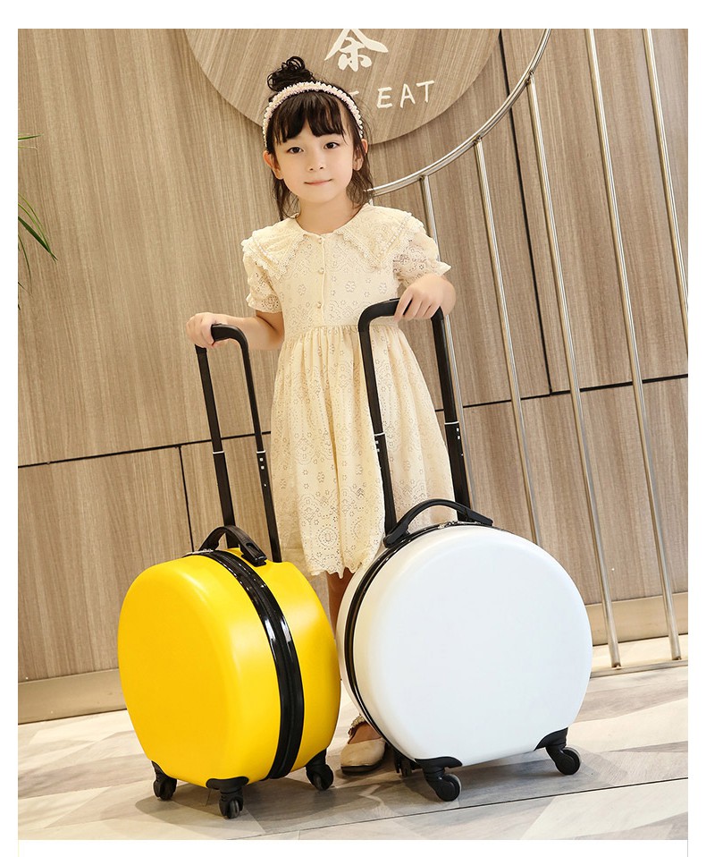 儿童行李箱小型18英寸拉杆箱男女生可爱卡通批量定制logobluewings艳