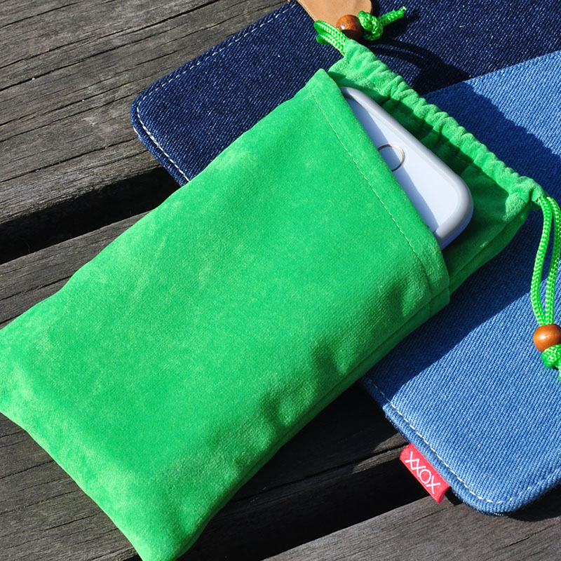 收纳用品 手机包女充电宝收纳迷你小包男便携老人简约的小布袋装手机