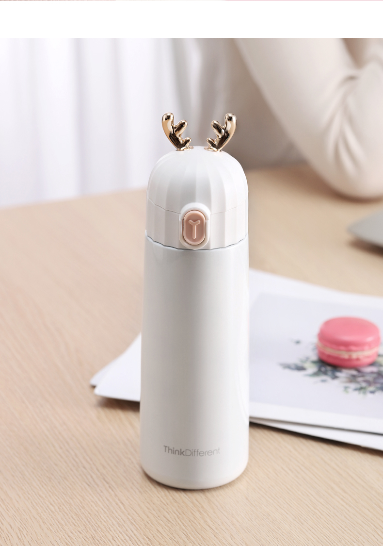 光一 杯子保温杯女士小巧可爱学生便携简约ins水杯少女心高颜值时尚瓶