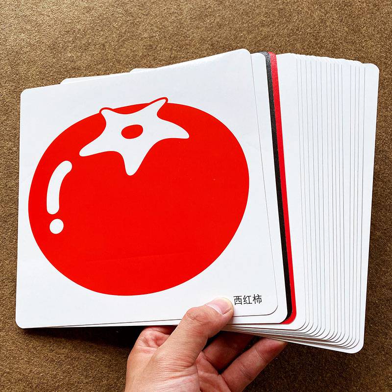 宝宝彩色卡片婴儿色彩感知颜色分辨视觉认知全脑智力开发早教卡婴幼