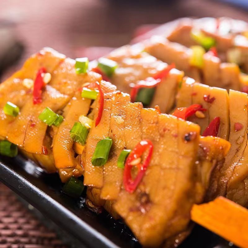 兰花串平江豆干湖南特产干豆类制品零食香辣烧烤味香干-春田之光 兰花