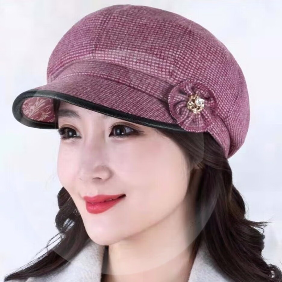 俞兆林品牌专卖妈妈外出帽子老年人帽子女秋季薄款中老年妈妈洋气老