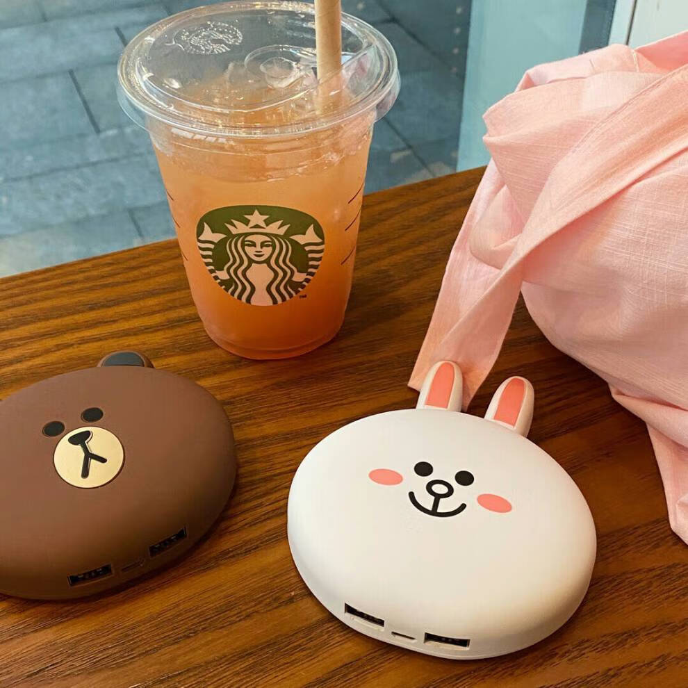 良雫充电宝可爱 小熊卡通可爱充电宝个性创意便携小巧移动电源超萌