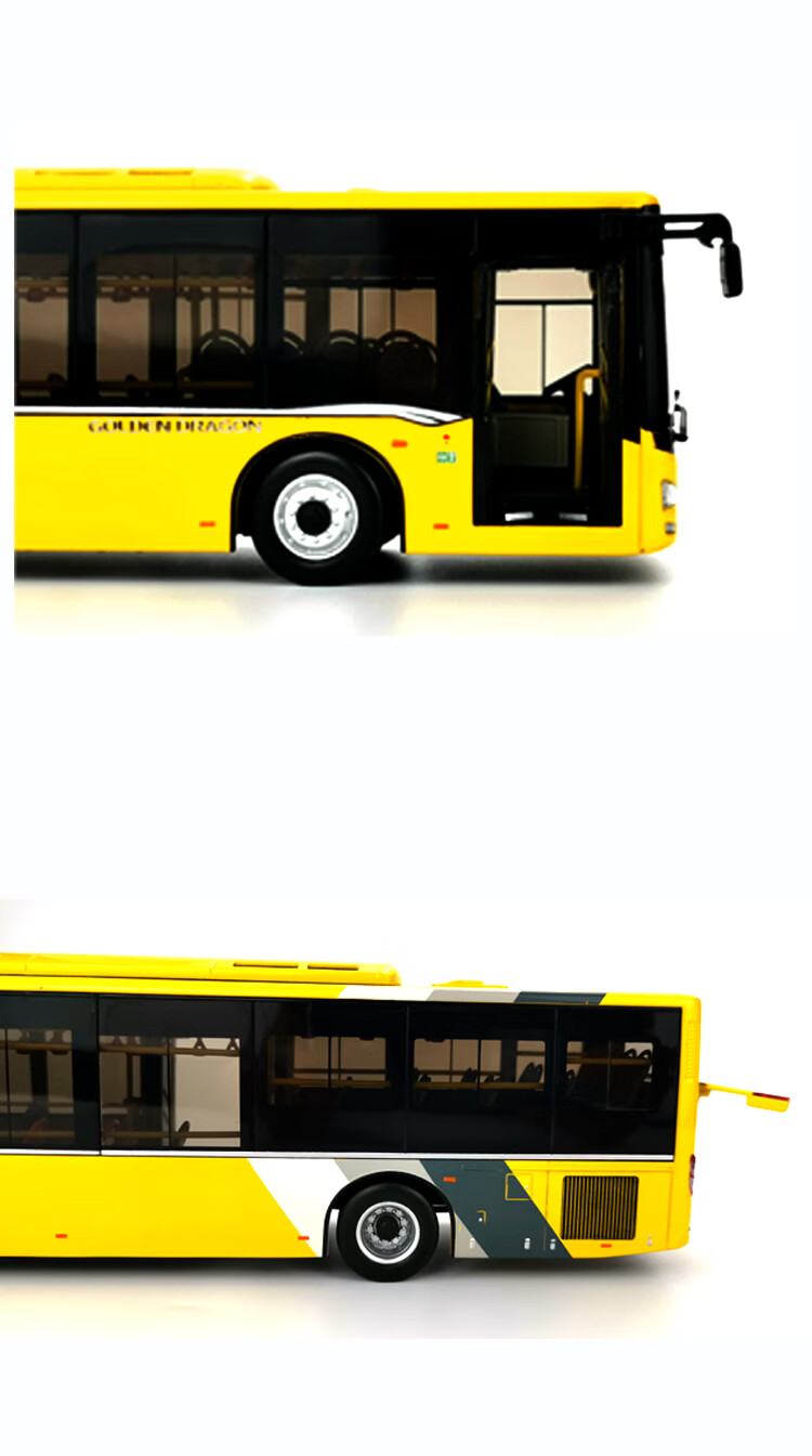 宇通客车模型1:42 宇通客车 e12 纯电动公交巴士合金模型玩具马路场景