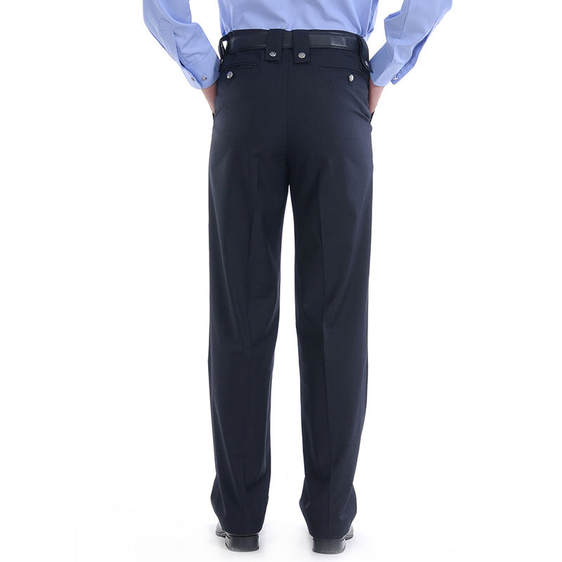 保安裤毛料交通执勤裤子男女季保安薄夏裤加厚冬裤治安可调节春秋裤