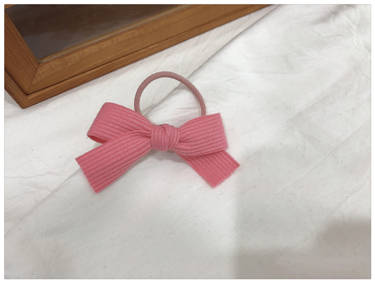 brangdy粉色甜美小清新蝴蝶结发绳针织春夏可爱发圈头绳少女韩国橡皮