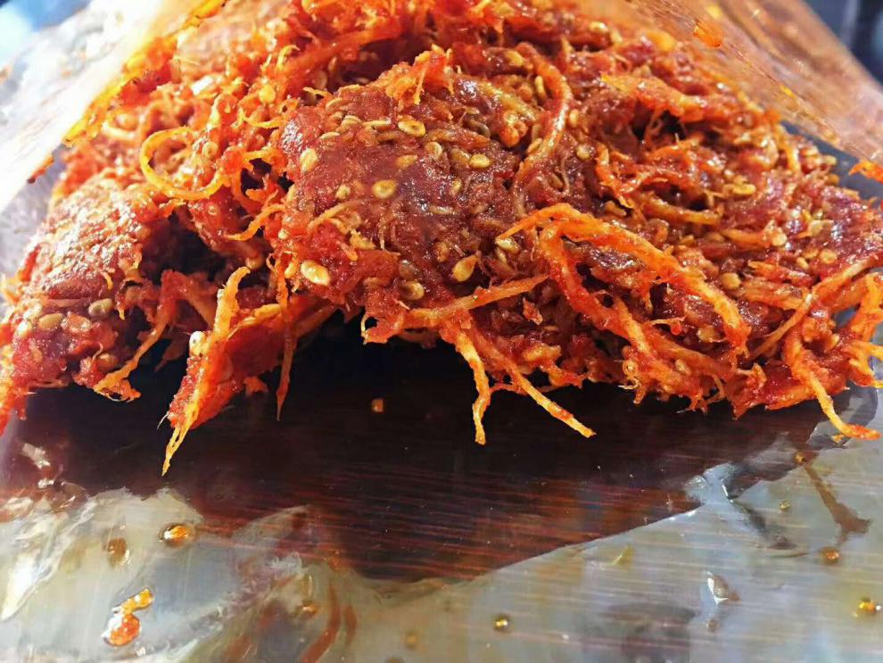 晨臻 延边特产牛板筋2袋 牛板筋 零食 延吉美食油炸干牛筋丝牛板筋aa