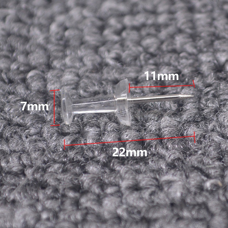 仓梵 图钉 透明工字钉 大头美工钉子 软木卡教师通用留言绘画图钉200