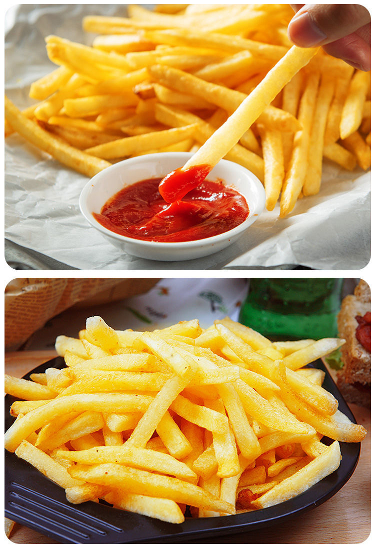 薯条冷冻半成品细薯粗薯油炸小吃零食家用商用美式14细薯4斤30包番茄