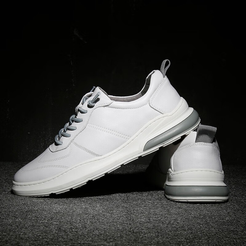 足力仕zulishi飞行员战术休闲运动鞋太平狼康凯韩版达人男鞋百搭 白色