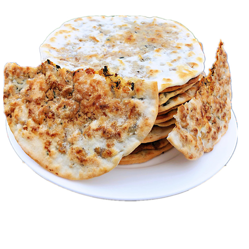 梅菜扣肉饼黄山特产烧饼梅干菜扣肉饼炭火锅盔饼网红零食小吃薄4张