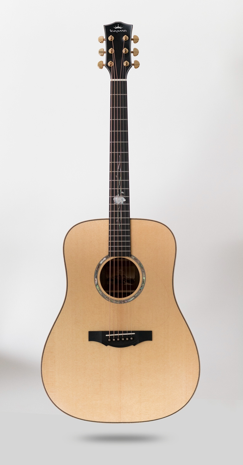 kepma卡马吉他f1g1面单全单民谣单板电箱低弦距木吉他插电指弹男女g1e